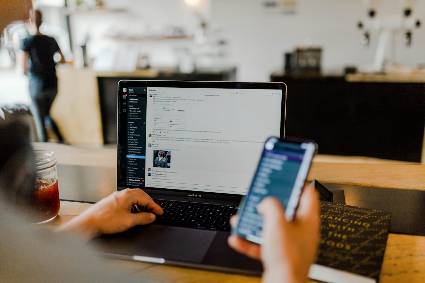 Secure data and privacy review on a laptop